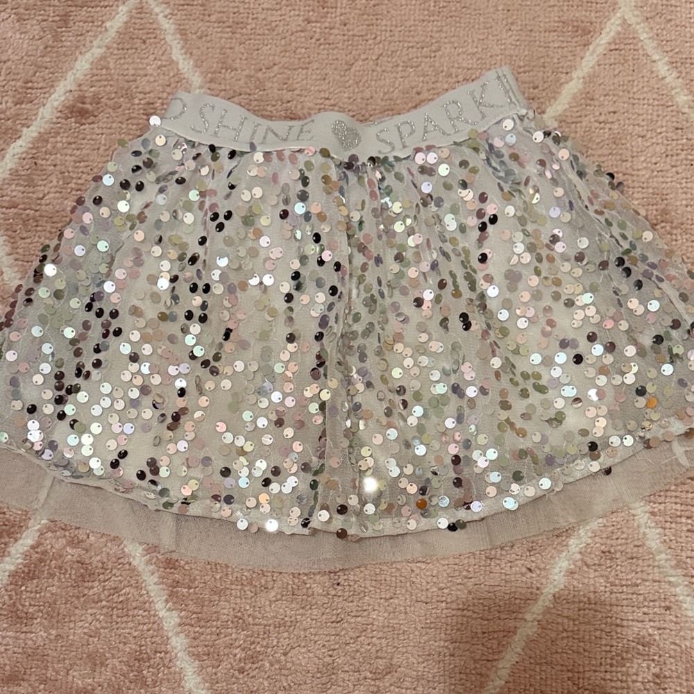 BOGO Sequin Skirt with built in biker shorts